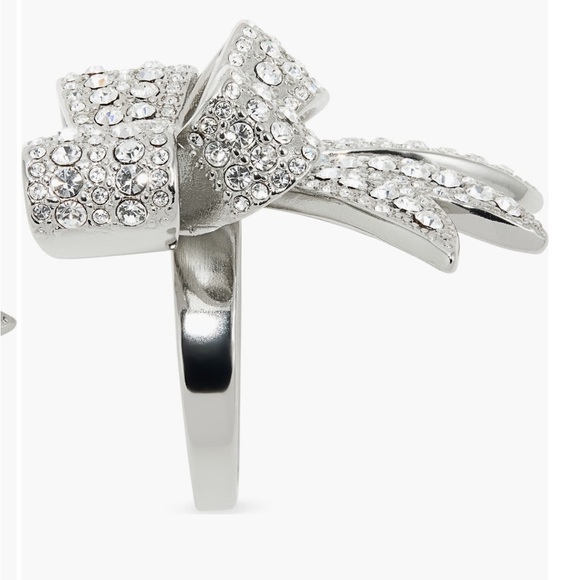 Kurt Geiger Crystal Eagle's Head Bow Statement Cocktail Ring - NW)T - Picture 3 of 3